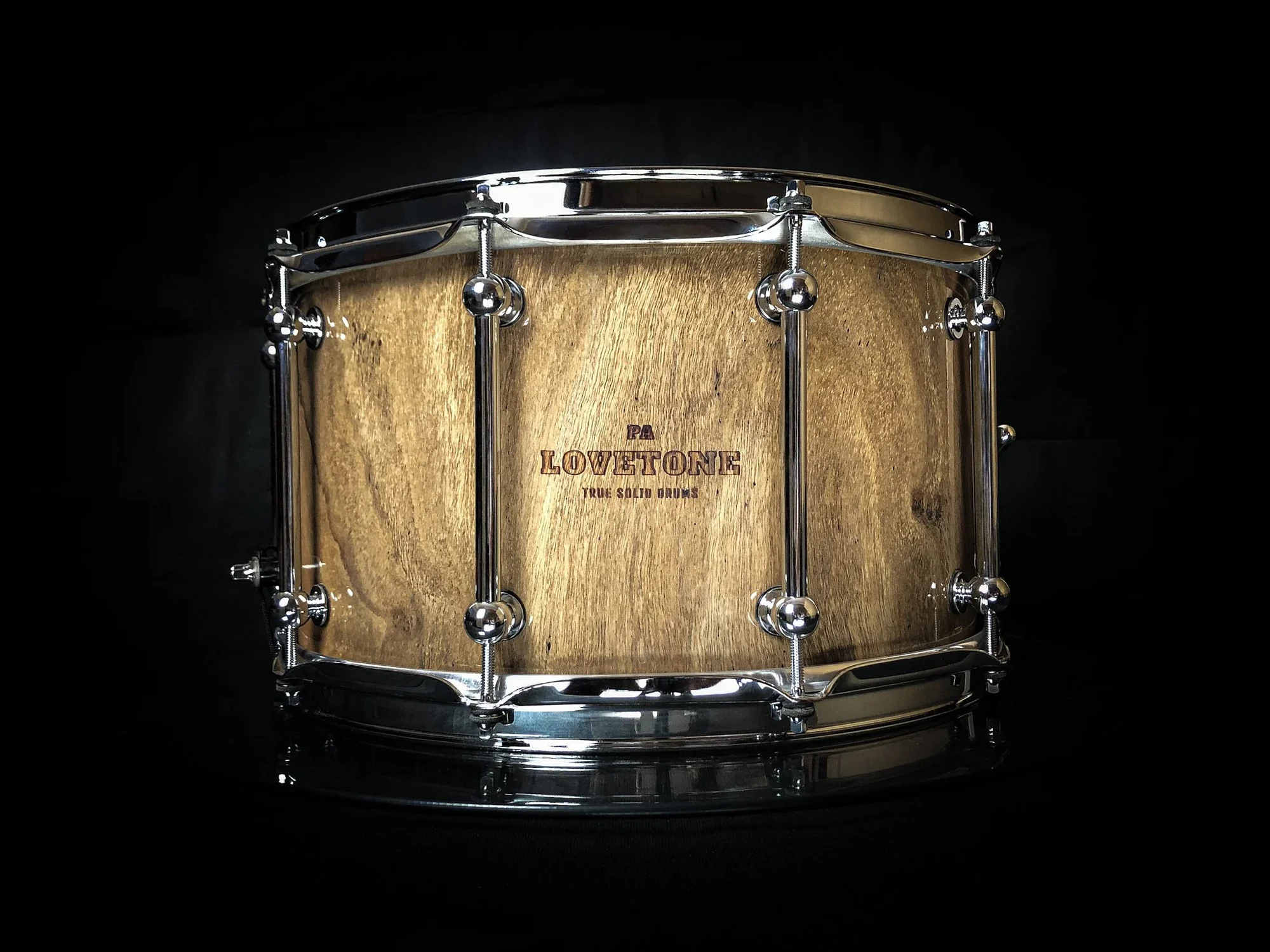 Tiger Striped Marri 14″ × 8″ Gloss