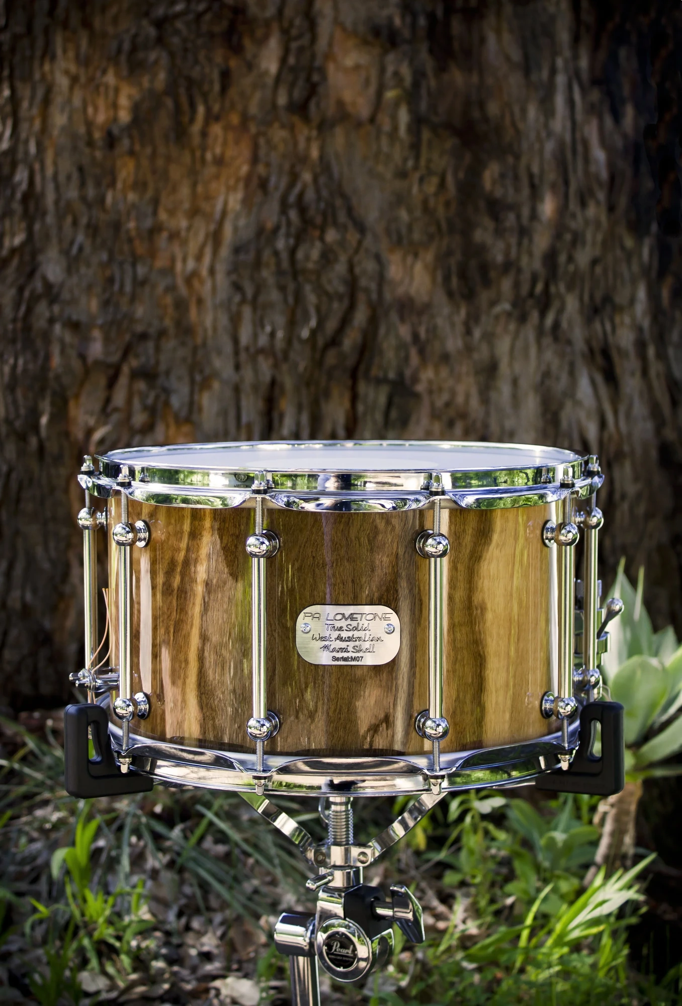 Fiddle-Back Marri 14″ × 8″ Gloss